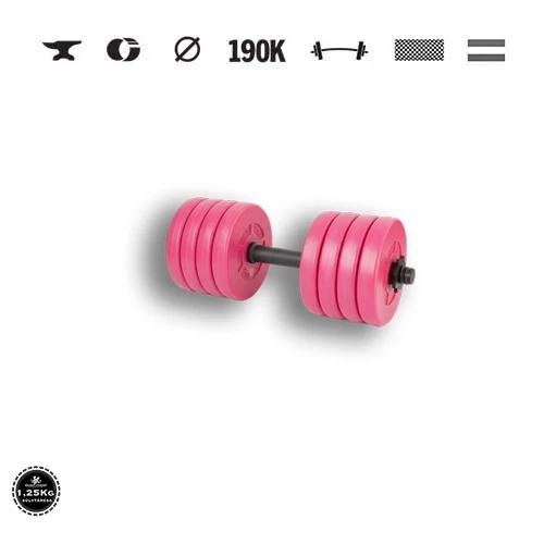 GazoFitness® Kurzhantel 11,5 kg (1 Stk.), rosa