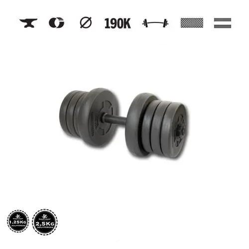 GazoFitness® Kurzhantel 15 kg (1 Stk.) mit Gewindestange
