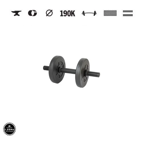 GazoFitness® Kurzhantel 3,5 kg (1 Stk.) mit Gewindestange