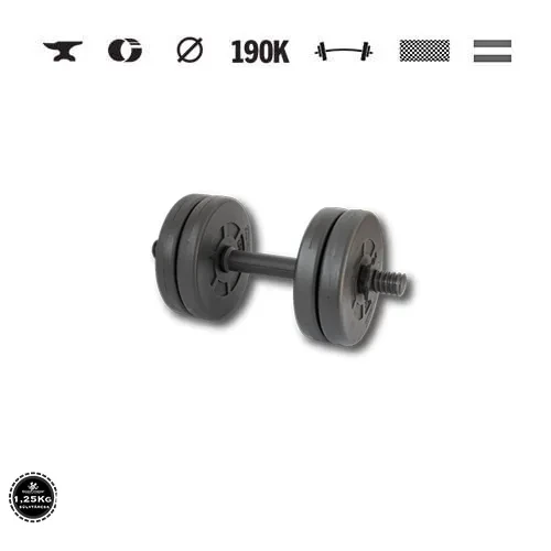 GazoFitness® Kurzhantel 6 kg (1 Stk.) mit Gewindestange