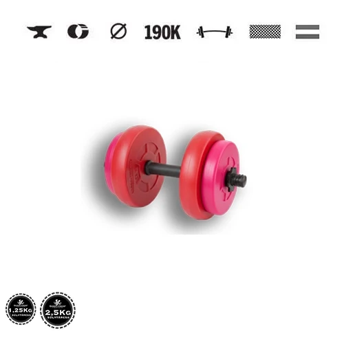 GazoFitness® Kurzhantel 9 kg (1 Stk.), rosa