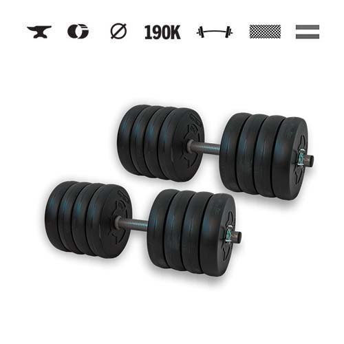 GazoFitness® Kurzhanteln 2 × 22 kg