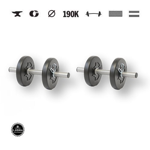 GazoFitness® Kurzhanteln 2 × 3 kg (gesamt 6 kg)