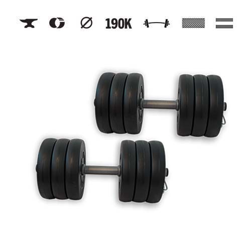 GazoFitness® Kurzhanteln 2 × 33 kg (gesamt 66 kg)