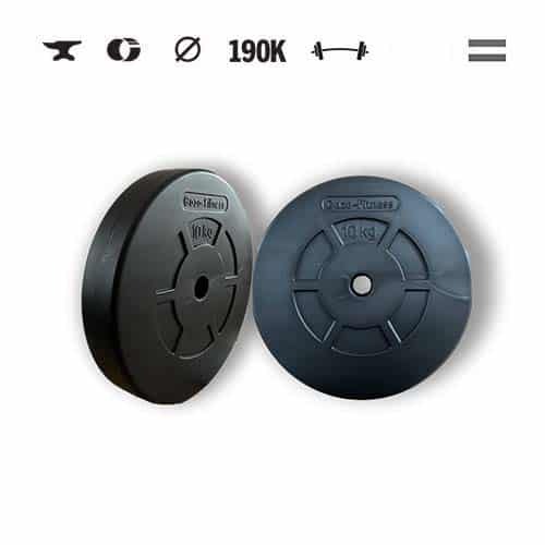 GazoFitness® Hantelscheiben 2 × 10 kg (gesamt 20 kg)