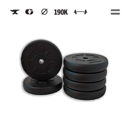 GazoFitness® Hantelscheiben 6 × 5 kg (gesamt 30 kg)