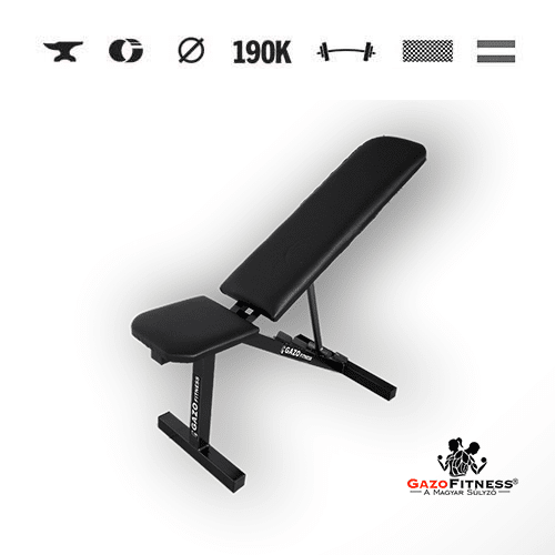 GazoFitness® Mobiler Hantelständer + klappbare Hantelbank + Langhantel (gesamt 37 kg) – Bild 3