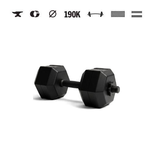 GazoFitness® Verstellbare Hexagon-Kurzhantel 9,5 kg (1 Stk.)