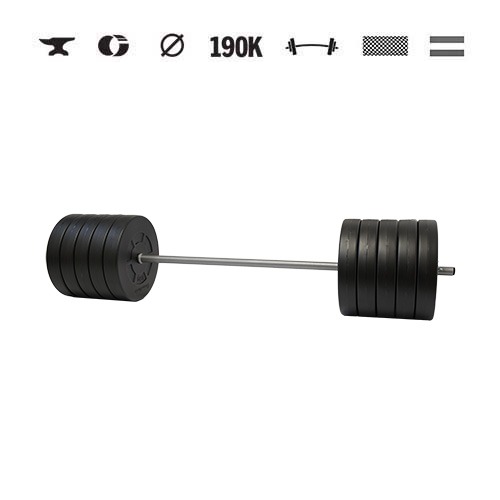GazoFitness® Verstellbare Langhantel 105 kg