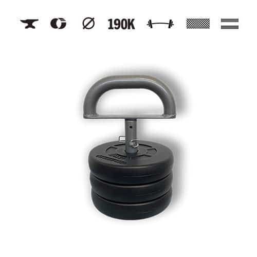 GazoFitness® Verstellbare Kettlebell 9 kg
