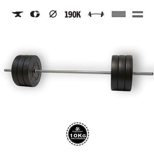 GazoFitness® Langhantel 65 kg mit Stange 150 cm