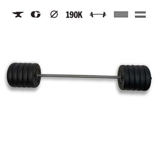 GazoFitness® Langhantel (gesamt 55 kg)