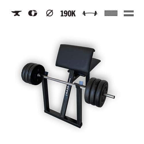 GazoFitness® Scottbank + Langhantel (gesamt 33 kg)