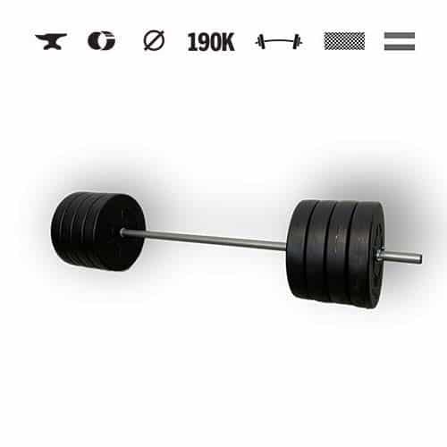 GazoFitness® Ständer + Hantelbank + Langhantel 85 kg – Bild 4