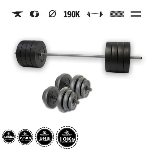 GazoFitness® Hantelset Hardcore 123 kg