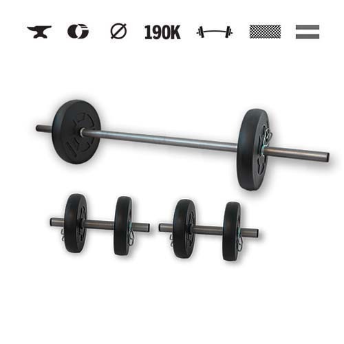 GazoFitness® Hantelset Hardcore 25 kg