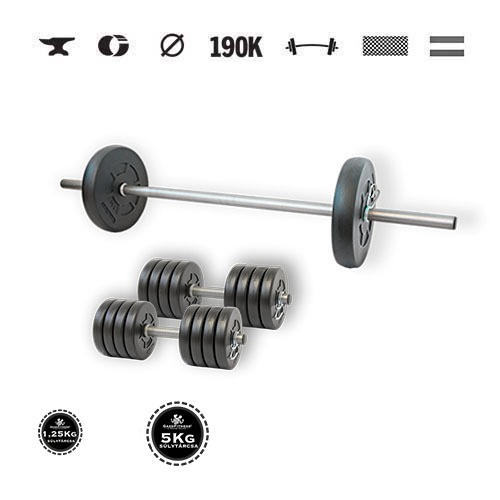 GazoFitness® Hantelset Hardcore 33 kg