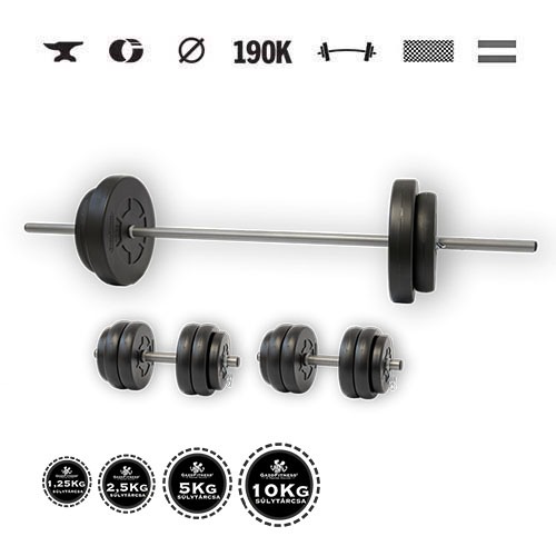 GazoFitness® Hantelset Hardcore 59 kg