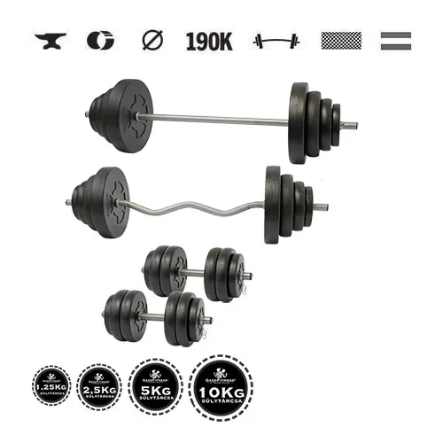 GazoFitness® Hantelset Hardcore Super 105 kg