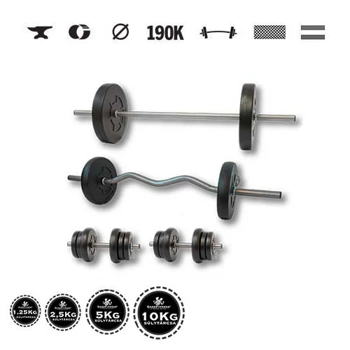 GazoFitness® Hantelset Hardcore Super 55 kg