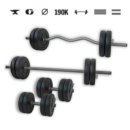 GazoFitness® Hantelset Hardcore Super 66 kg