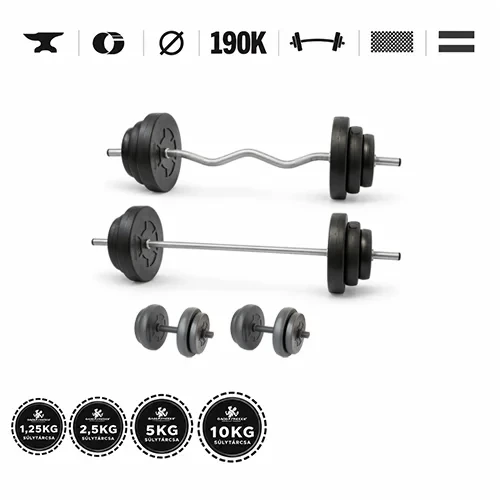GazoFitness® Hantelset Hardcore Super 92 kg