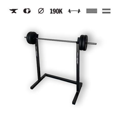 GazoFitness® Hardcore-Set: Ständer + Langhantel 25 kg