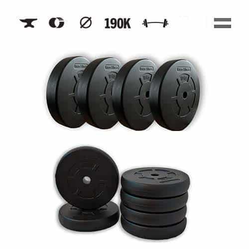 GazoFitness® Hantelscheiben-Set (gesamt 65 kg)